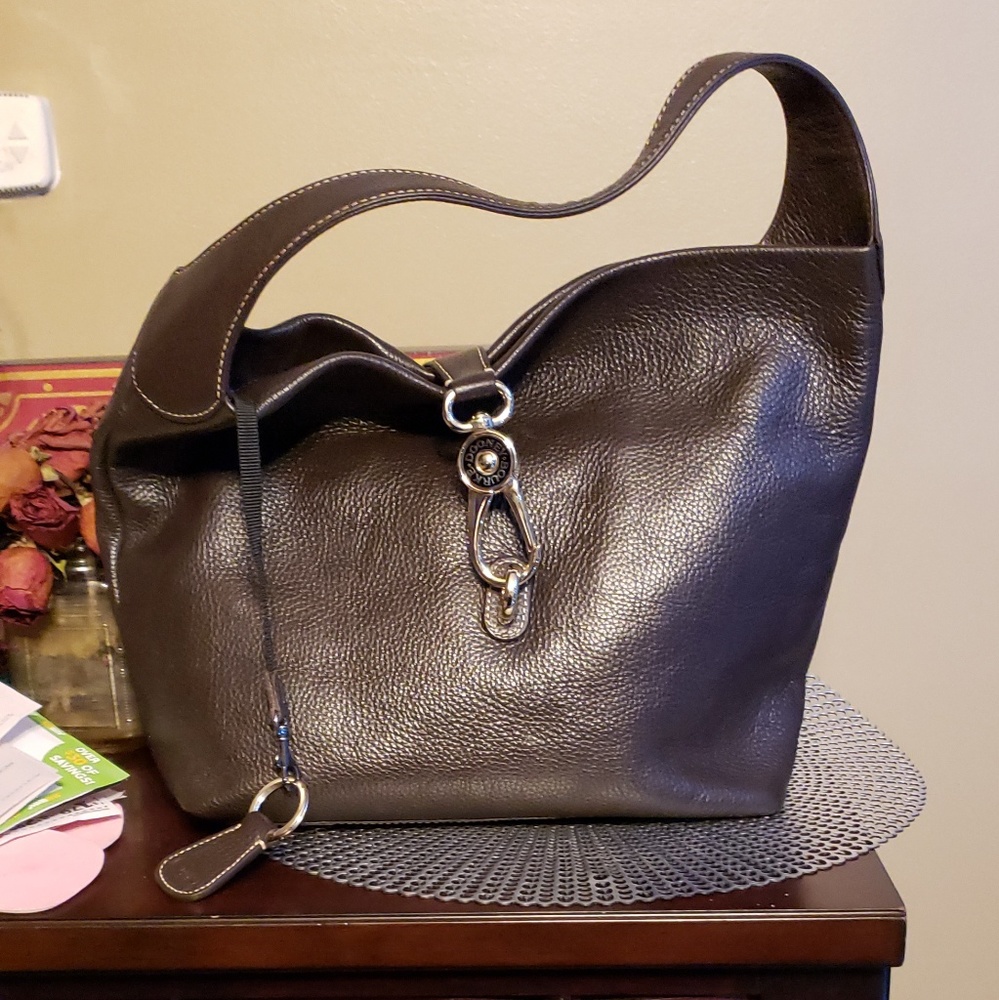 Dooney and Bourke shoulde bag with key fob attache